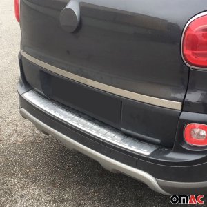 FIAT 500L Tailgate Trim - Omac - S. Steel - Gloss Silver - '14-'20